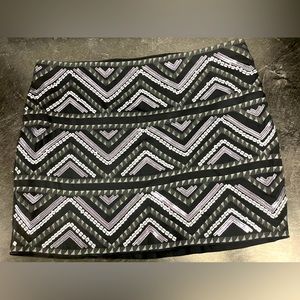Mini black flashy skirt